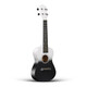 Yasateo 23-inch ukulele beginner student adult male and female ukulele children's entry-level four-string small guitar 23-inch colorful black and white + gift bag