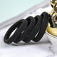 UPLUS Seamless Black Hair Tie Rubber Band Headband 100 High Elasticity Rubber Band Hair Accessories New Year Gift
