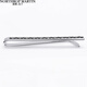 North Martin high-end simple tie clip men's business black geometric texture shirt clip groom wedding gift gift box