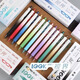 Dongmi Dongmi 686 Sicht Farbe Press Neutraler Stifthandkonto Gemälde Marke 0,5 Doppelperlen CS Brille Farbstift-Gradientenstange Black-12 Box Pack