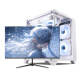 Zhuojiang 64G Memoria Core i7 litro I9 Nivel 18 Core Desktop Computer 4060 E-Sports Host Chicken Come Independent Display Office Assembly en casa Mito negro Computadora Wukong Set Host + Monitor de 27 pulgadas Conjunto completo Conjunto de conjunto dos: I9 Nivel 12 Core/32G/1050Ti Comido de pollo estable Estable