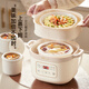 Bear electric stew pot, electric stew pot, water-proof stew pot, soup pot, soup pot, steamer, baby food pot, porridge pot, bird's nest stew pot, water-proof stew pot for 2-3 people DDZ-D16C1 1.6L