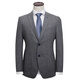 BAROMON [100% wool] suit men's single western business casual middle-aged men's suit jacket light luxury high-end gray plaid 175B