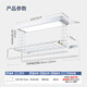 NVC smart electric clothes drying rack, automatic lifting semi-hidden balcony invisible clothes drying rack, AI offline voice control