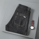 
Haipei Nick straight jeans men's stretch high waist large size trousers youth casual and comfortable four-season straight-foot men's pants 702 ash size 36 (2 feet 75)