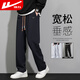 Warrior casual pants for men in spring and autumn, loose straight wide-leg pants for men, trendy versatile sports pants for men