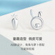 CRD Ke Laidi Spot Sparkling pt950 Platinum Earrings Platinum Women's Fashion Bunny Carrot Earrings 1.60g