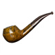 MUXIANG Heather Pipe's Men's Fabilleuse à la main Bulldog Pipe Suffon Souffon Même modèle 673 Traditionnel Old Fashioned Smoking Tool Tool Coumor Gold Coumor 673