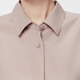 Jiangnan Buyi (Jnby) Summer Femme's Shirt's Siltle sans manches Coton Popline White Shirt Commutation 5O6213950 674 / Moyen Grey Powder L