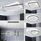 Guanmu Lampe Set Living Room Strimpes Trois chambres et deux salons Lument de plafond Luxury Luxury Modern Simple Style Restaurant Éclairage DP2131-1050 Wuji LED (blanc + noir) Installation de colis