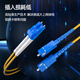 Nokoxin Telecommunications Grad Single-Mode Dual-Core-Glasfaser-Jumper-Heckfaser-LC-LC UPC-Stecker-Raumtransceiver-Glasfaser-Kabel LC-SC Single-Mode-Doppel-Core-1-Meter