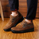 Hongxingxiang Old Beijing Clate Shoes Мужская хлопчатобумажная обувь зимние шерстяные туфли мужская обувь теплые плюс бархатные повседневные туфли против скольжения среднего возраста и пожилые туфли для папы 9910 мужская черная шерсть плюс бархат 38