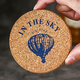 Craft beer coasters, whiskey glass coasters, cork non-slip absorbent coasters, bar cocktail coffee coasters, tea cup anti-scalding coasters, tree (2 pieces)