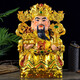 God of Wealth Buddha Statue Ornament Ceramic Wealth God of Wealth Buddha Statue Household SN1592 8-inch Single Golden God of Wealth
