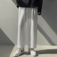 Foss Phil Phil Retrase Casual Pantalones para hombres Summer Black Spring y Autumn Nine Nine Punta Lo suelto Occidente de patas amplias de patas de patas de patas de patas anchas para hombres.