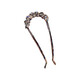 Case makeup Qixi U-shaped hairpin for women, leaf crystal temperament hairpin, metal hairpin, hairpin, simple hairpin comb, leaf type U-shaped hairpin