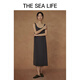 THE SEA LIFE Ohai Life Dress Women's 24 Autumn and Winter Versatile Simple Gentle Comfortable Soft Breathable Dress A13062 Alfalfa Gray M