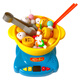 Juego de juguete de vapor de vapor de Meibosen Baby Baby House Cooking Mini Simulation Kitchen Girls 4-6 años de antigüedad de la olla caliente [Versión de la batería]