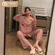 Modal 2025 spring and summer new pajamas for women pure cotton plus fat plus large size long-sleeved home clothes two-piece set for outside wear 844 L