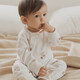 Guaiqixiong newborn clothes cute baby jumpsuit super cute spring and autumn men and women baby pure cotton trouser crawling clothes pajamas
