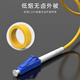 TIMON Telecom-grade fiber optic jumper LC-LC (UPC) single-mode single-core transceiver pigtail low smoke halogen-free environmentally friendly home fiber cable 3 meters TM-GSM-LCLC3M