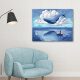 Squid DIY digital oil painting Blue Whale 40*50cm living room filled hand-painted painting filled hand-painted oil painting decorative painting