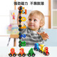 XIAORUISHI Magnetic Digital Train Childy Magnetic Toys Baby Early Education 3-jährige Jungen und Mädchen Montage Bausteine ​​12 Zahlen + 11 Obstzüge