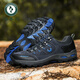 Woodpecker autumn new men's shoes outdoor hiking shoes breathable running sports shoes travel anti-slip dad shoes middle-aged and elderly leisure H14088 military green 38