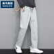 
Cotton Father's Day gift casual pants for men's spring and autumn casual versatile loose straight outdoor sports pants