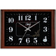 Combasi salon room sons mural horloge chambre chambre bureau table de suspension simple calendrier horloge ménage quartz horloge perpétuelle calendrier 6626 Modèle de calendrier en bois Disque noir 10 pouces 49 * 34cm