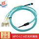 辉宏时代 光纤跳线MPO-MPO/LC/FC8芯12芯24芯OM4万兆多模40G/100G/200G/400G一分四光模块跳纤MTP集束光缆 MPO-LC8芯（OM3） 1米