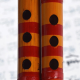 Flûte de bambou à la peau cuivrée de Bearallen 47 cm de long Stumper à souffler horizontal Glosaure Glosaure Flute National Musical Instrument Flute Bamboo Color étudiant flûte (One Piece) Étudiant flûte