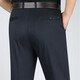 Junxinniao (junxinniao) sommer dünne dünne mittlere und ältere Freizeithosen hohe Taille losen Nicht-Eisen-Anti-Falten-Businesshosen Gerade Stretch Men's Hosen 687# Blau Größe 34 = 2 Fuß 7 Taillenumfang