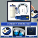 Deepsister Business Gift Custom Logo Souvenir Teachers' Day Gift Creative Enterprise Annual Meeting Gift Anniversary Gifts Gifts for Employees 316 Coffee Cup Series [Blue Two-Piece Set-A] Heaven and Earth Cover Gift Box + Gift Bag