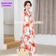 Kamusen Summer Fashion Cotton Seidenkleid mit mittleren Alterswäsche aus der ärmellosen Weste Baumwolle Langer Rock Nr. 689 2xl [115-130jin [Jin entspricht 0,5 kg]]