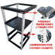 9U12U18U Simple Open Network Cabinet Microphone Cabinet Airbox Amplifier Audio Rack Assembly Cabinet Black Height 695*Depth 328 A Layer 0x0x0cm