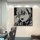 
Chengzai aokizy hanging painting trendy black and white living room sofa background wall decoration painting e-sports room cartoon bedroom bed JD13971 30*30