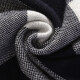 Chen Jinbai Men's Scarf Autumn and Winter Wool Scarf Unisex and Unisex Warm and Versatile Gift Box Birthday Gift for Dad Navy Blue