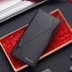 Kaiser Paul Polo Herren Brieftasche Herren Lange Multi-Card-Kartenbeutel Herren reiner Kuhladen dünner Casual Card Clip Schwarz dünn