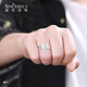 Shengshi Qiyuan men's pt950 platinum ring men's solid wide platinum ring pure platinum men's single ring track ring No. 15 12.99 g