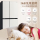 Refrigerador LG de 655 litros Refrigerador de puerta doble abierta, frecuencia variable refrigerada por aire libre, ahorro de energía, sin olor, congelación rápida, fabricación de hielo, gran capacidad, puerta de vidrio doméstico ultra delgado, crema blanca S652GTW16BBBB