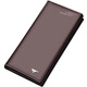 Sept wolves portefeuille long portefeuille en cuir authentique portefeuille droite pour hommes simples pure pure couche de vache de vache portefeuille en cuir souple marron en marron
