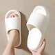 KKV sandals for men and women in bathroom, anti-slip and anti-odor, home bathing couple shoes, size 37-38 beige