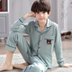 Ran Yilan Fat Boy Pajamas Medium-Grand Children's Years Eve Trousers Autumn and Winter Cotton Long Sleeve Cartoon Boy Set 11165# Yellow Dog One Size 10 Size 100CM Height