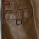 Beast King genuine leather skirt for women's sheepskin short skirt autumn and winter genuine leather skirt hip skirt sexy fashionable Haining leather skirt skirt coffee 38