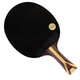 Double Happiness Nine-Star Professional Table Tennis Racket Crazy 3 Black Sandalwood Fragrance Carbon Base Powerful H9-Star Speed and Power Improvement H9002 Horizontal Racket with Long Handle + Standard Racquet Cover