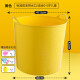 Qianqin extra-large children's bath bucket plus high thermal insulation bath bucket thickened baby bath bucket tub plastic bath bucket yellow [large] 0-6