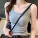 Big Beauty Rabbit, Faden-Hosenträgerweste, schlanker Fit, U-Neck, sekundärer Brustschutz, Anti-Exposition, äußere Verschleiß, großer ärmelloser Top, weißer, großer XL empfohlen, 110-140jin [Jin entspricht 0,5 kg]