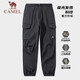 Camel (Kamel) [wie Wang Junkai] Outdoor Sportshose Multifunktion Multifunktion Soft Shell Hosen Herbst und Winter Neue Sports Casual Hosen A14catg688, Phantom Black, Herren's s