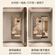诗亭居推拉穿衣镜全身装饰画大象暗藏式穿衣挂画可推拉玄关壁挂试衣 福满吉象-A 47*112(内框35*100)cm x 悬挂式